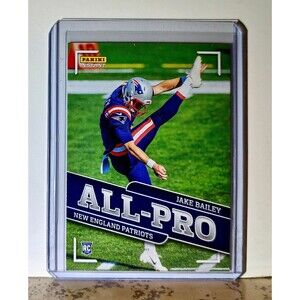 Jake Bailey 2020 Panini All-Pro NFL #25 Rookie Card 1/241 New England Patriots